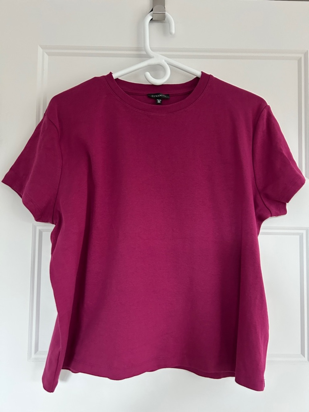 Dynamite Fuchsia Crewneck Tee